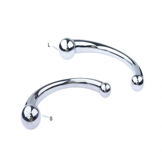 5858 Hook Ended Steel Stainless Elegant Anal Double 0804